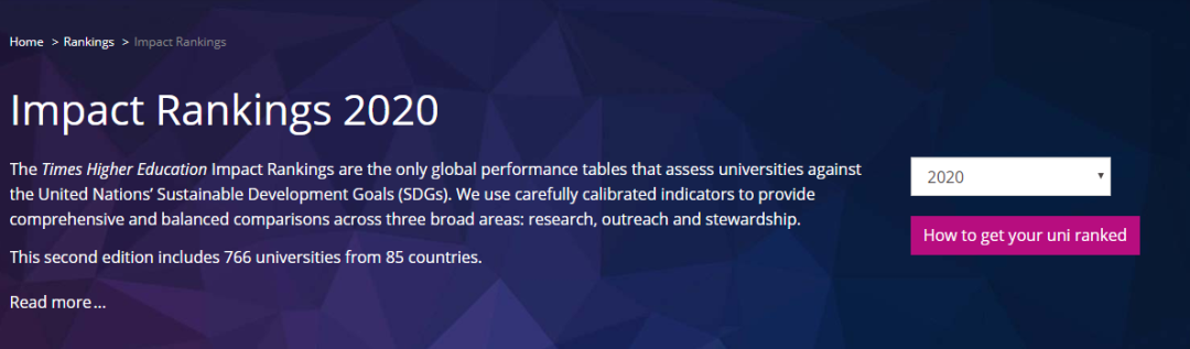 重磅！2020泰晤士高等教育【世界大学影响力排名】发布！